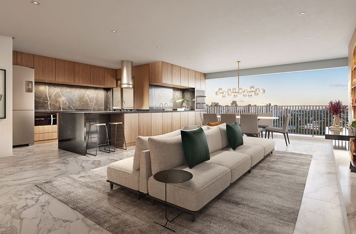 Living ampliado 3 suítes