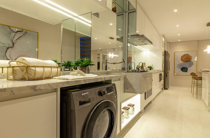 Lavanderia e Cozinha